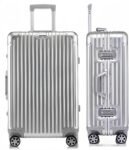 Aluminium Reisekoffer Bordkoffer Hartschalen-Koffer Trolley Rollkoffer Handgepäck Teleskopgriff, TSA, 4 Rollen